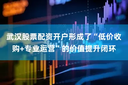 武汉股票配资开户形成了“低价收购+专业运营”的价值提升闭环
